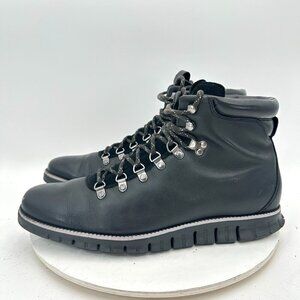 Cole Haan Zerogrand Hiker WRII Men Size 12M C26254 Black Leather Ankle Boot